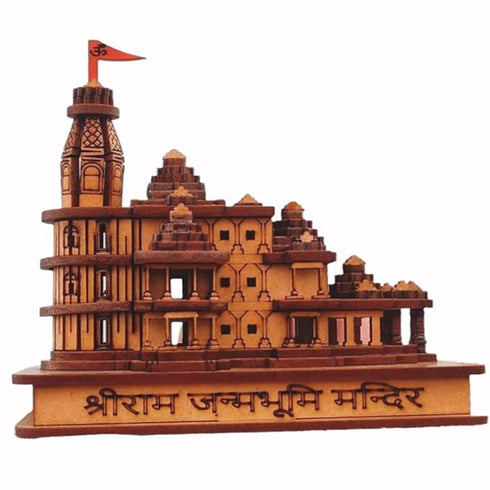 Shri Ram Mandir Ayodhya 3D Wood Tempal With Full Polished